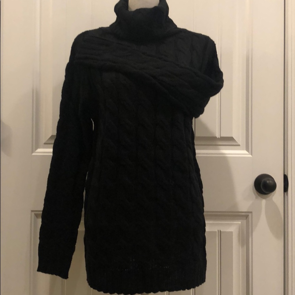 Zenana Cable Knit Turtleneck Sweater